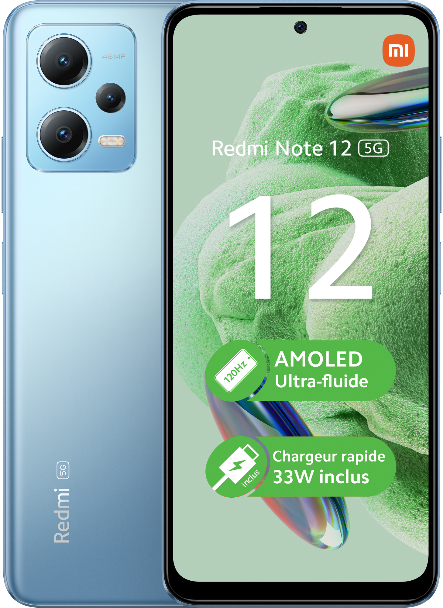 REDMI NOTE 12 - 5G - 4/128 Go - Bleu