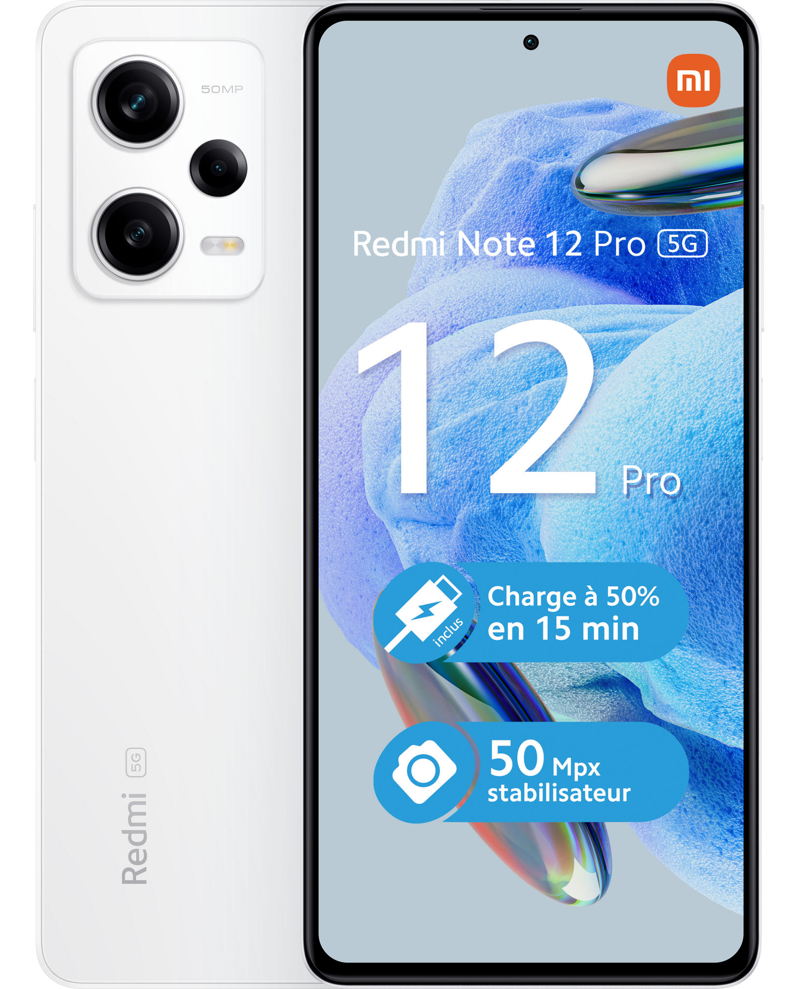 REDMI NOTE 12 PRO - 5G - 6/128 Go - Blanc