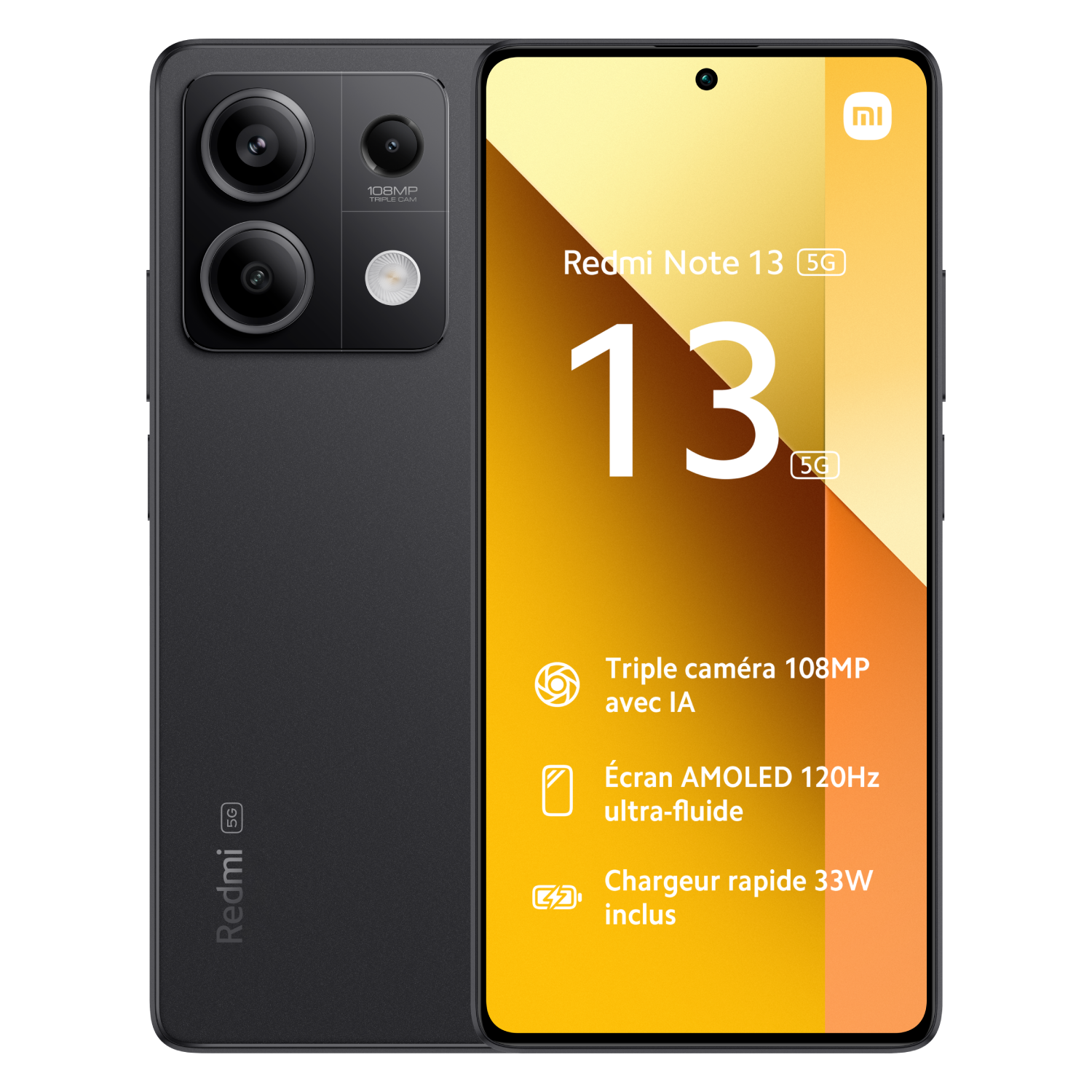 Redmi Note 13 - 5G - 8/256 Go - Noir Graphite