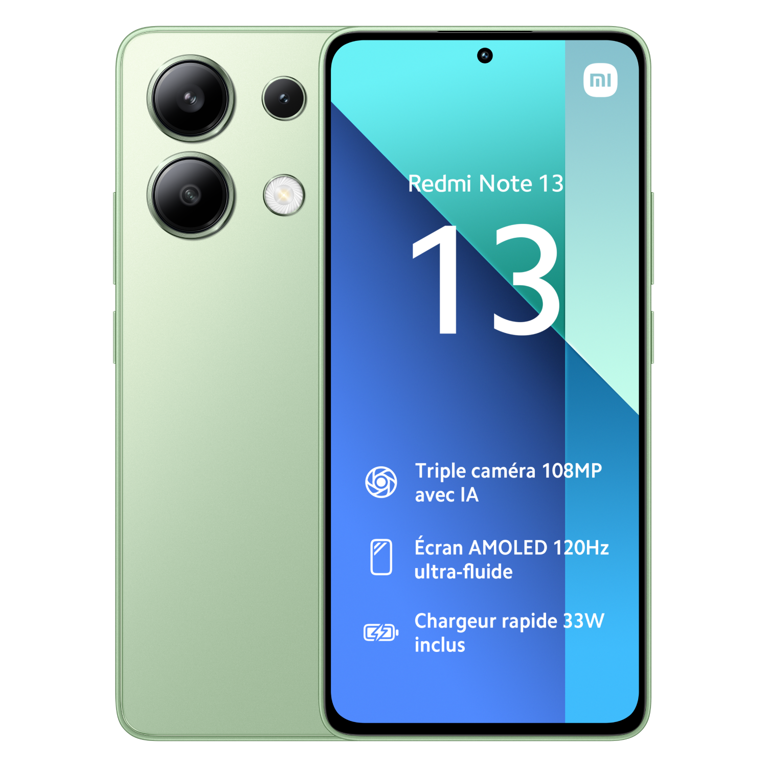 Redmi Note 13 - 8/256 Go - Vert