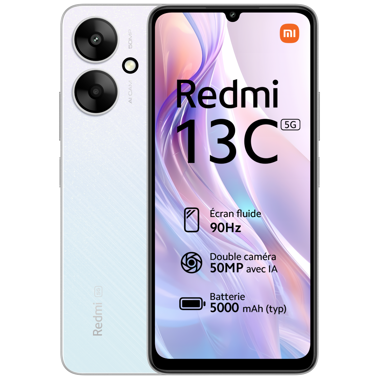 Redmi 13C - 5G - 4/128 Go - Argent