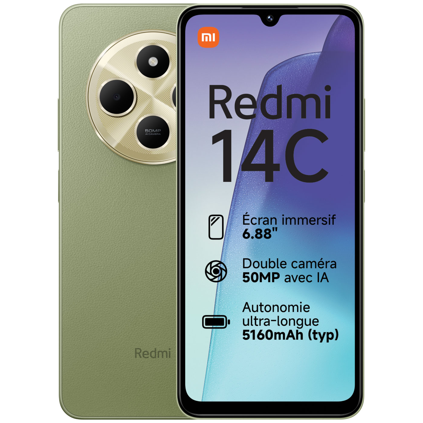 Redmi 14C Vert (8 Go / 256 Go)