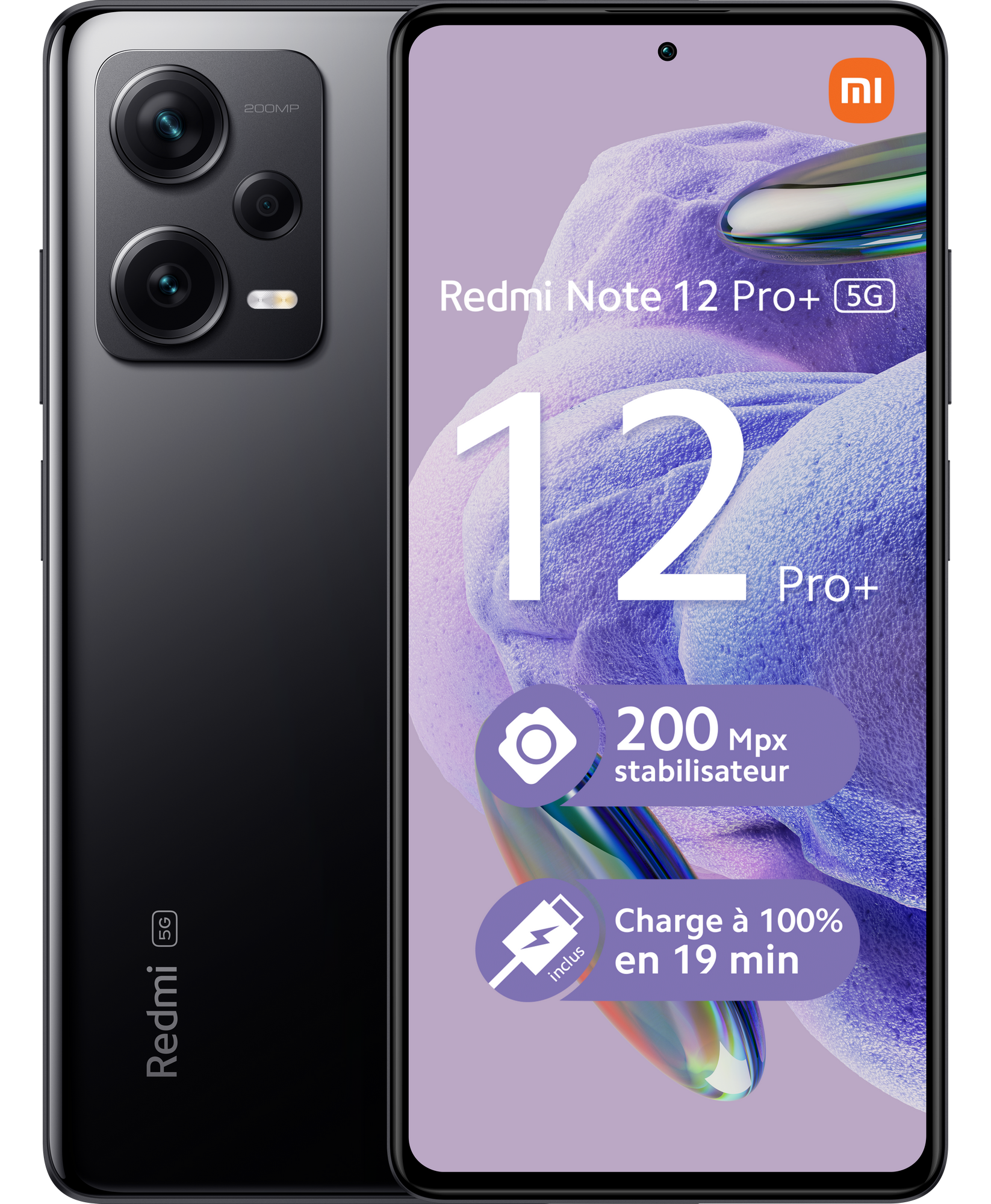 REDMI NOTE 12 PRO PLUS - 5G - 8/256 Go - Noir