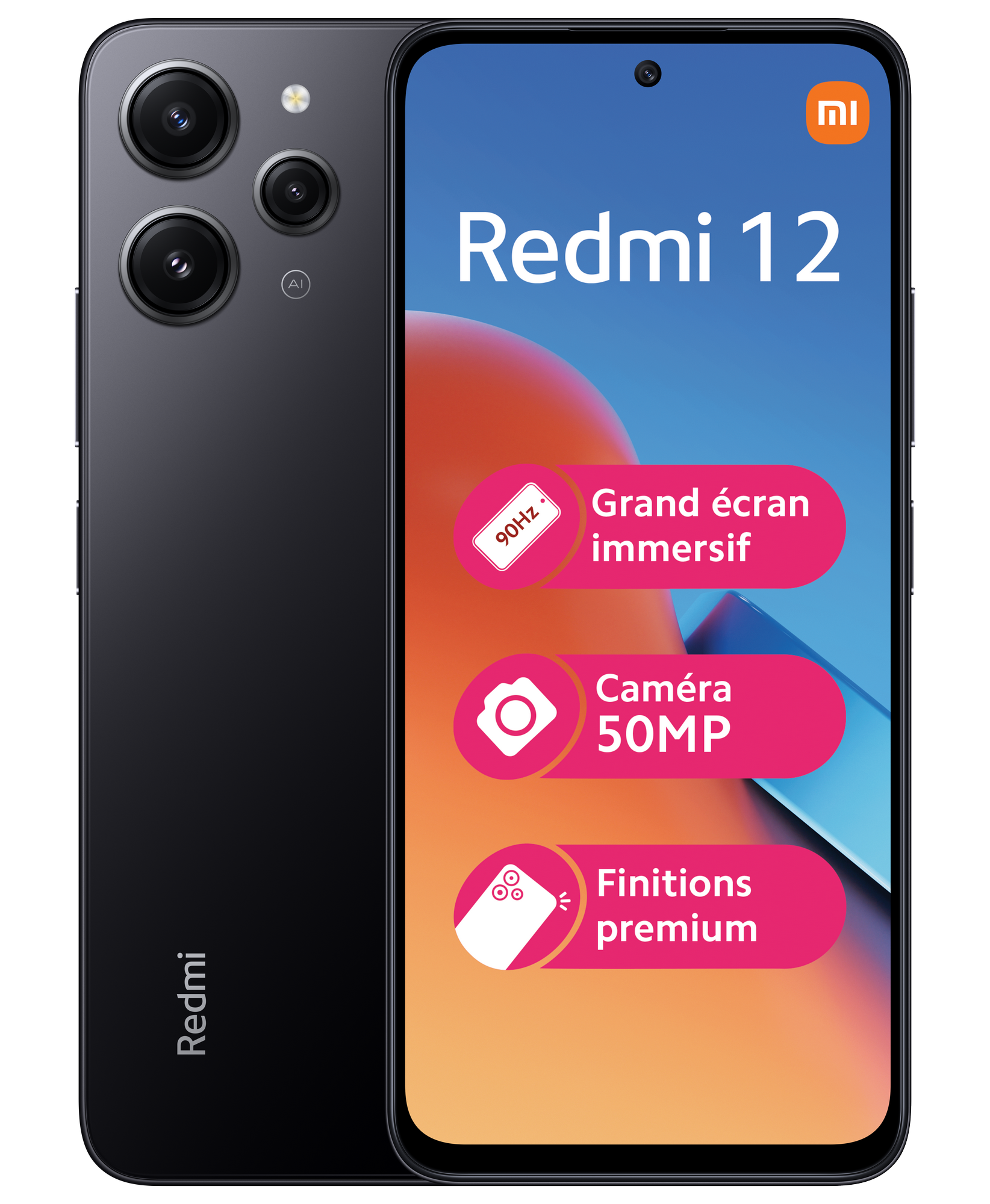 Redmi 12 - 4G - 4/128 Go - Noir