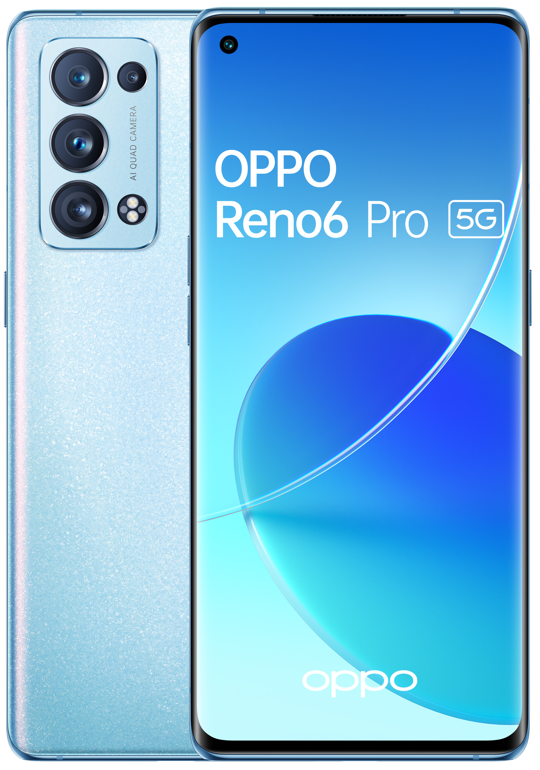Reno6 Pro - 5G - 12/256 Go - Bleu Arctique · Reconditionné