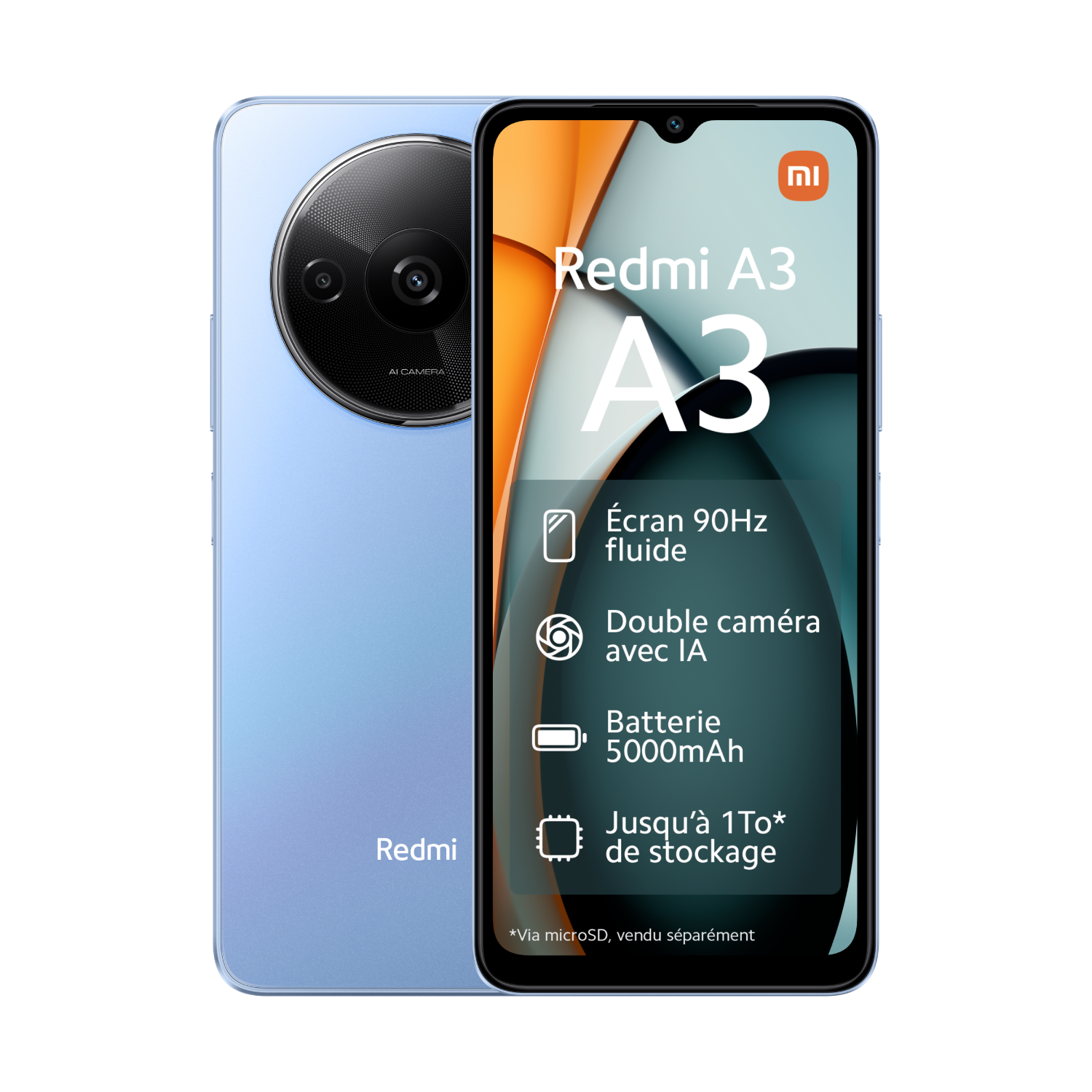 Redmi A3 - 4G - 4/128 - Bleu