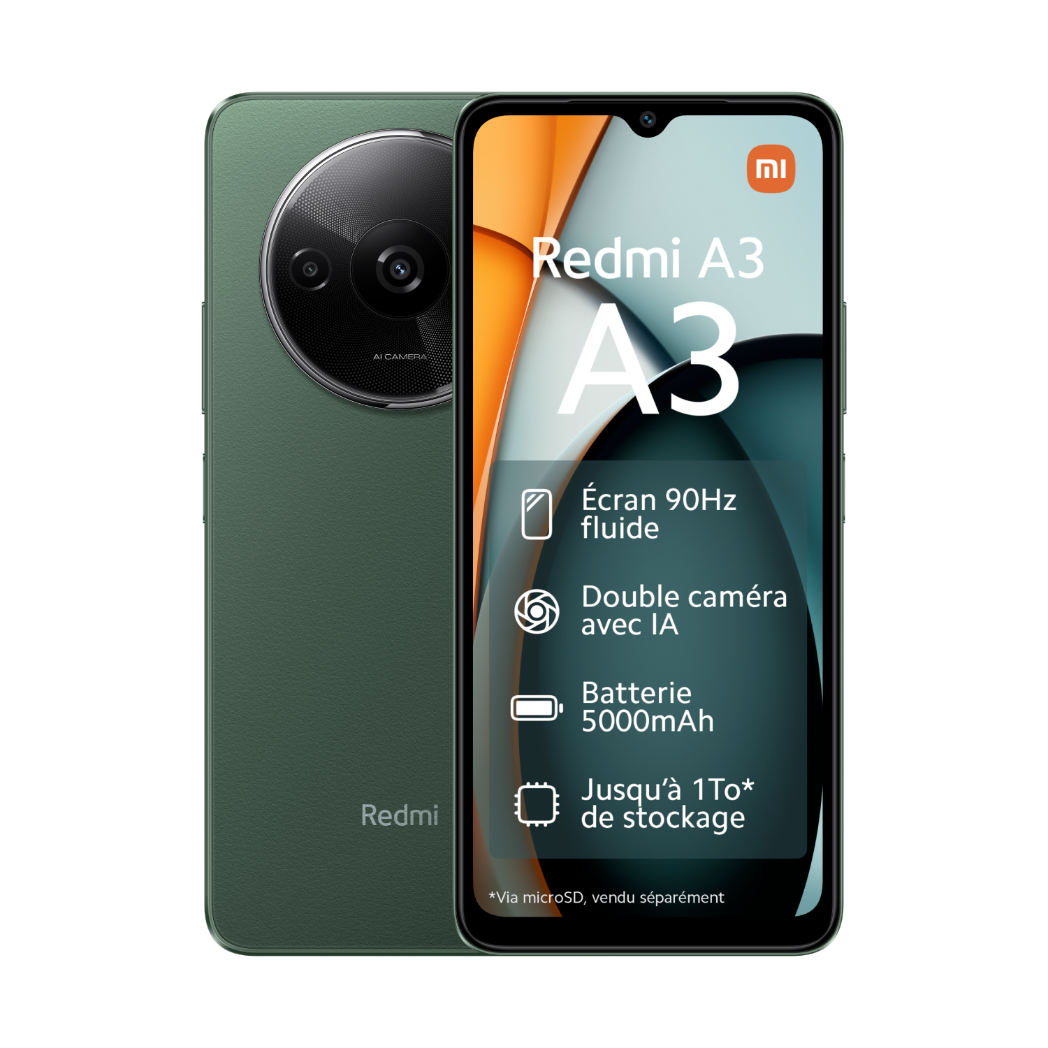 Redmi A3 - 4G - 4/128 - Vert