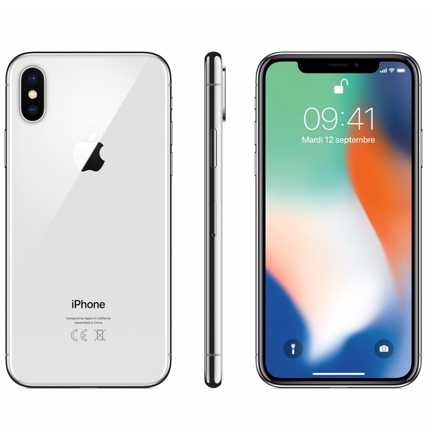 iPhone X - 64 Go - Argent · Reconditionné
