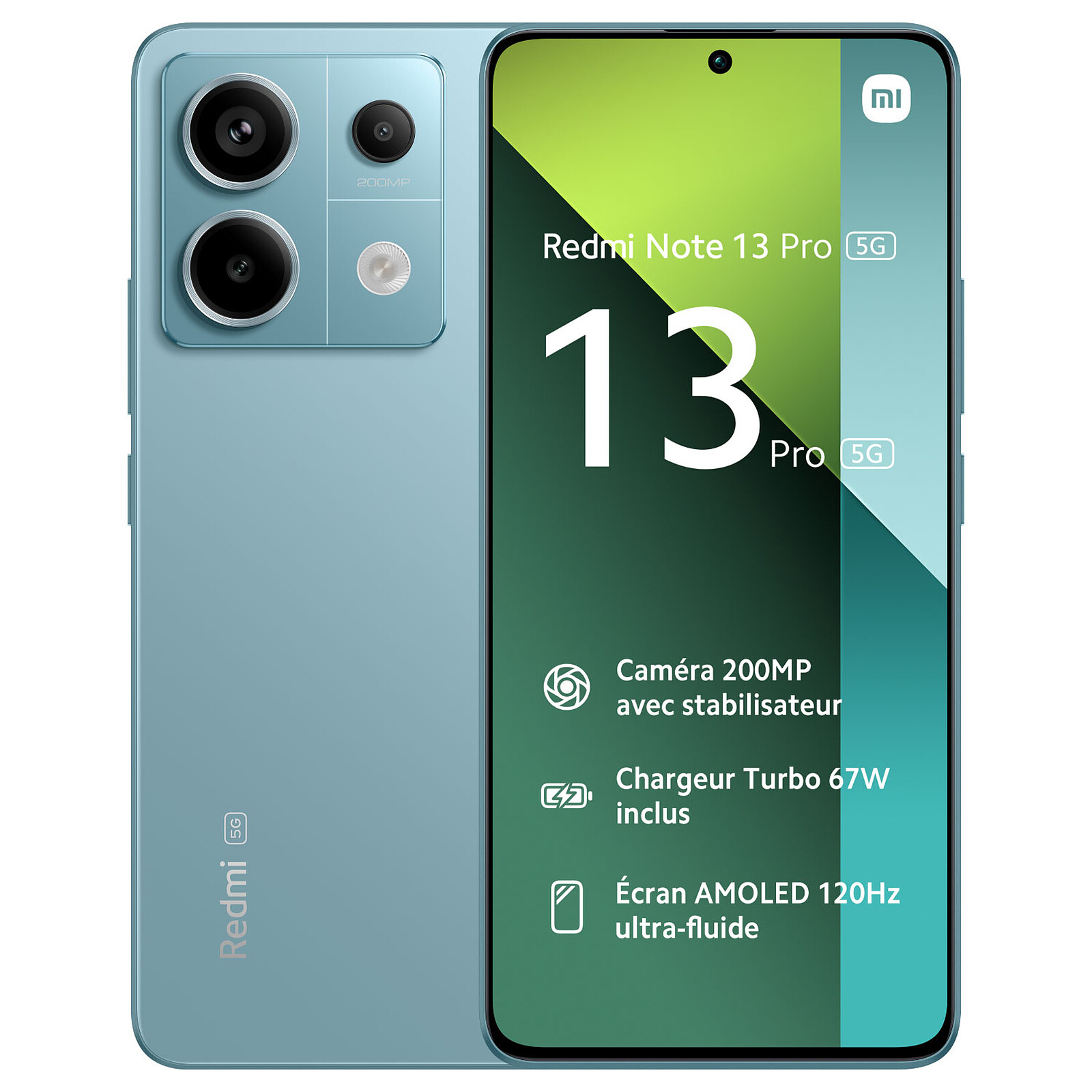 Redmi Note 13 Pro- 5G - 8/256 Go - Bleu Océan